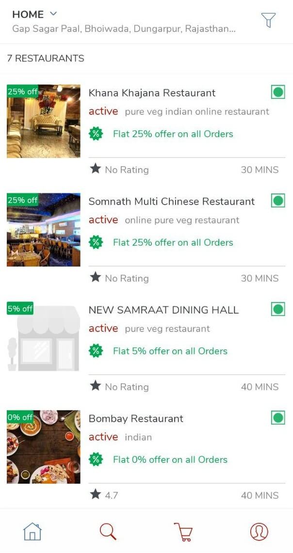 Online Food Delivery Android App